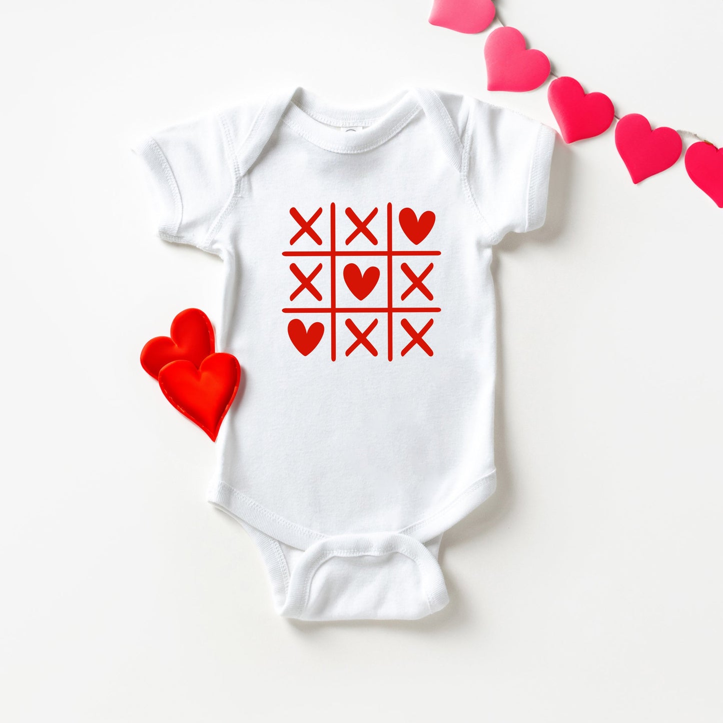 Tic Tac Heart | Baby Graphic Short Sleeve Bodysuit
