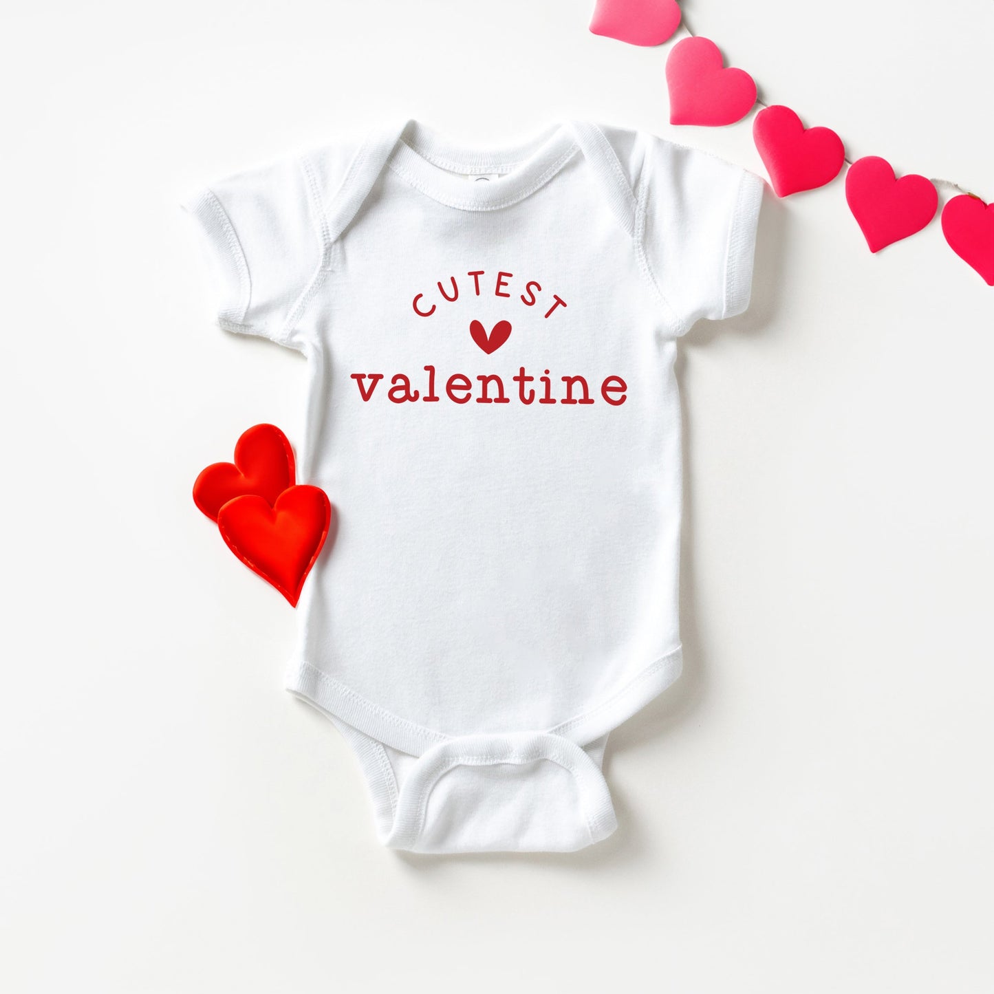 Cutest Valentine | Baby Graphic Short Sleeve Bodysuit