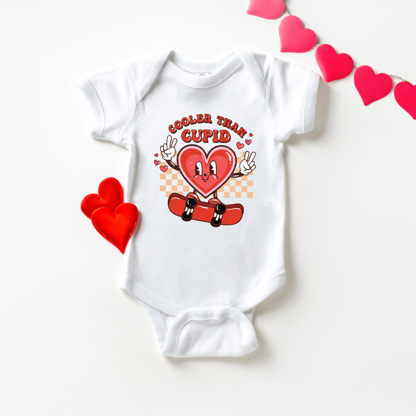 Cooler Than Cupid | Baby Graphic Short Sleeve Bodysuit