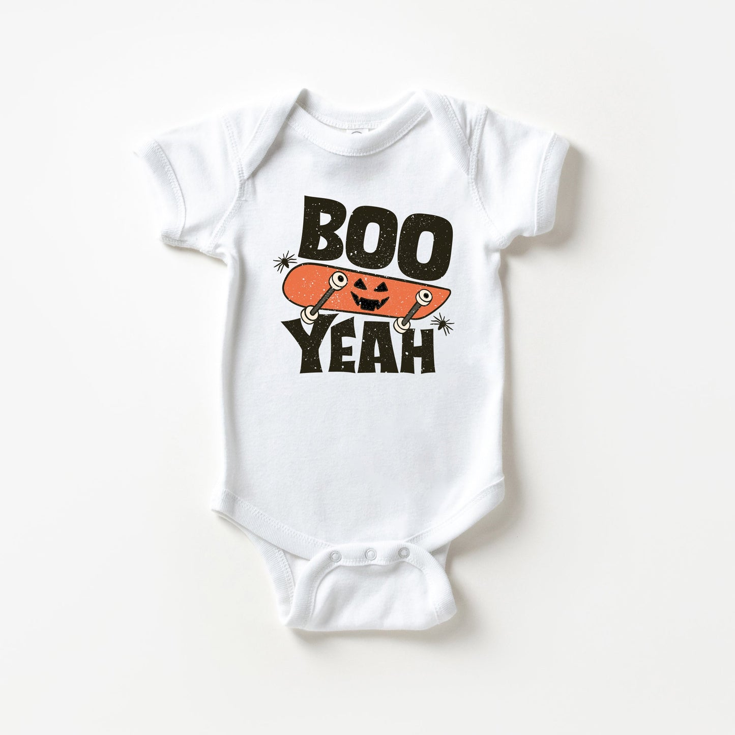 Boo Yeah Skateboard | Baby Graphic Short Sleeve Bodysuit