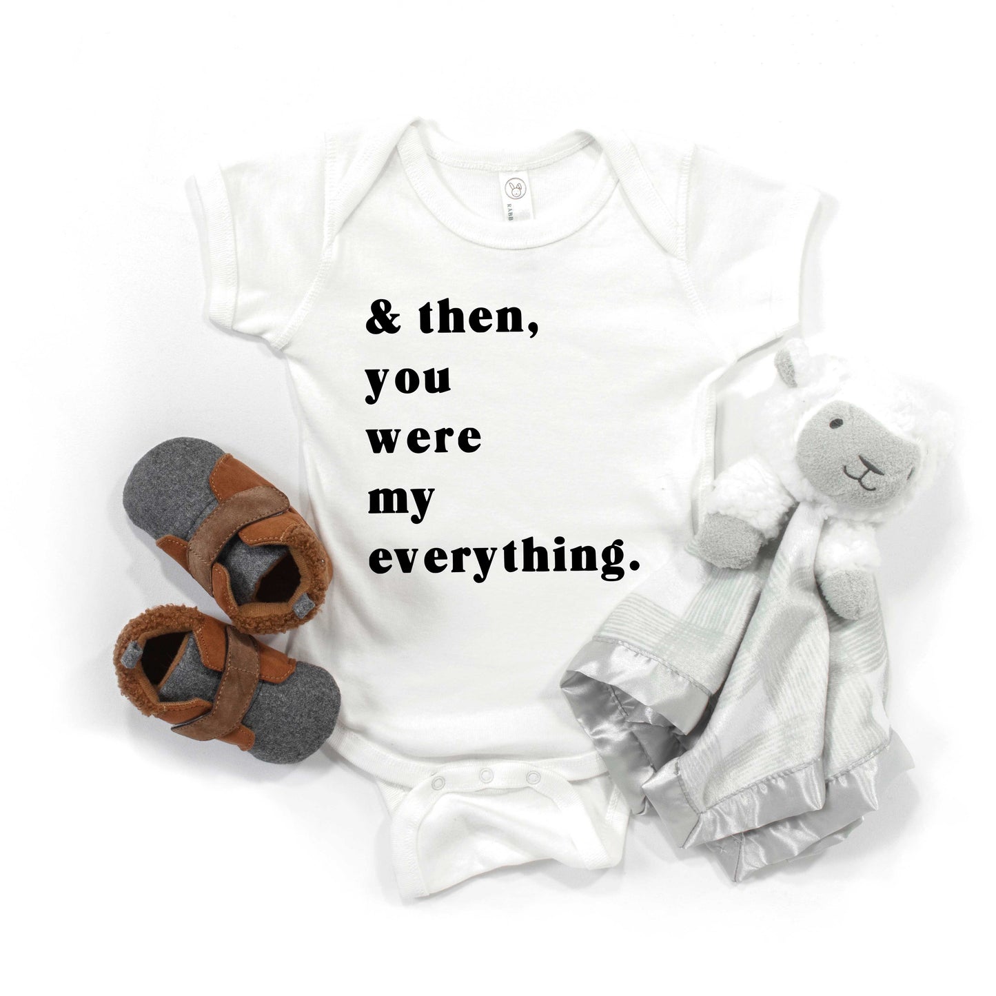 You Were My Everything | Baby Graphic Short Sleeve Bodysuit