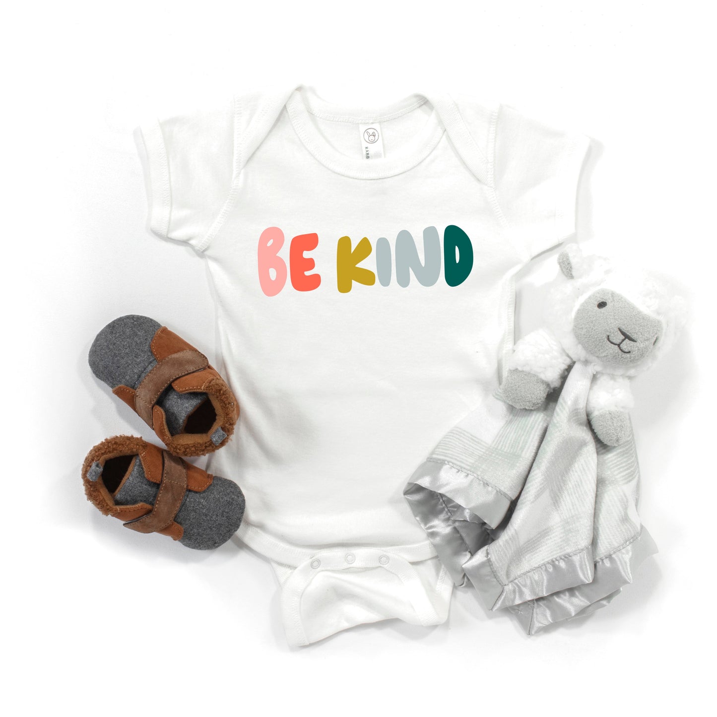 Be Kind Bold Colorful | Baby Graphic Short Sleeve Bodysuit