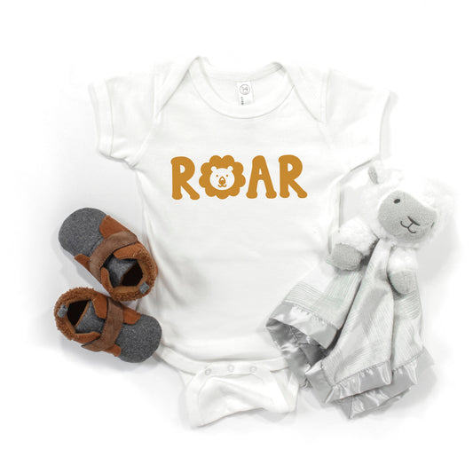 Roar Lion | Baby Graphic Short Sleeve Bodysuit