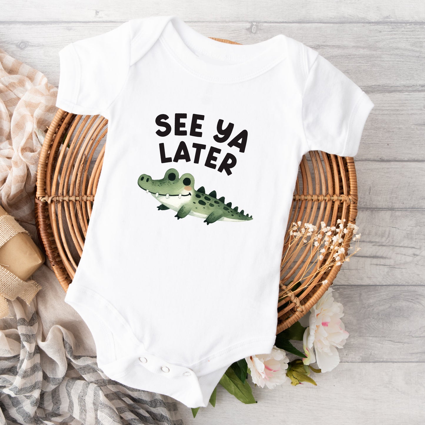 See You Later Alligator | Baby Graphic Short Sleeve Bodysuit