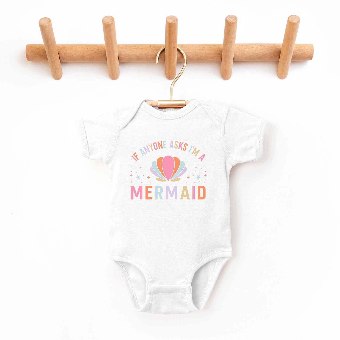 I'm A Mermaid | Baby Graphic Short Sleeve Bodysuit