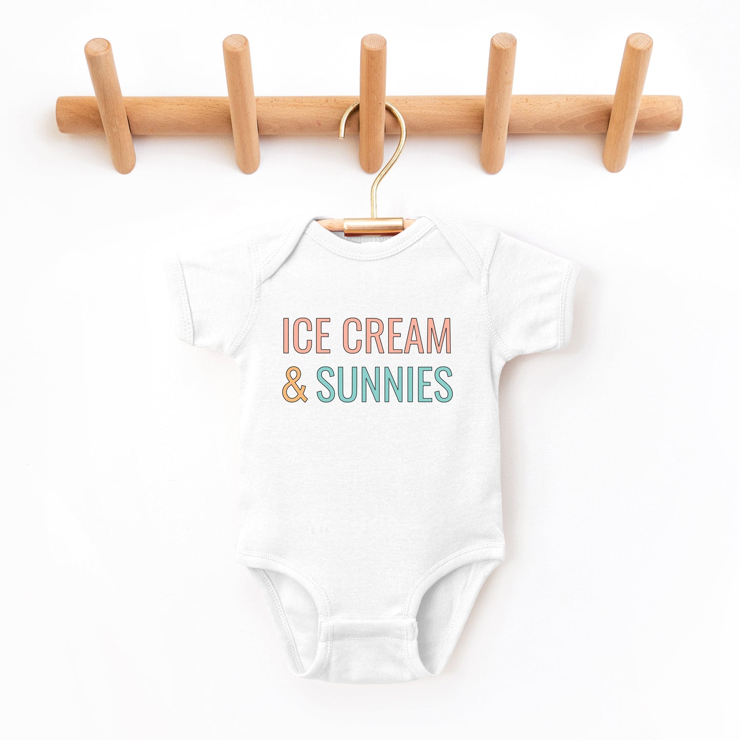 Ice Cream And Sunnies | Baby Graphic Short Sleeve Bodysuit