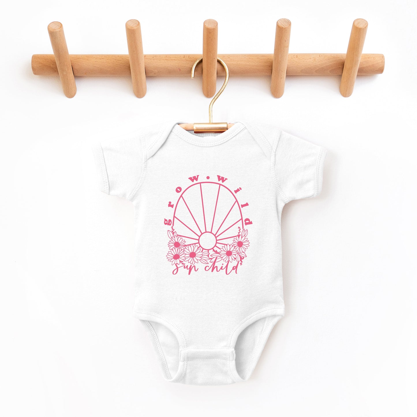 Grow Wild Sun Child | Baby Graphic Short Sleeve Bodysuit