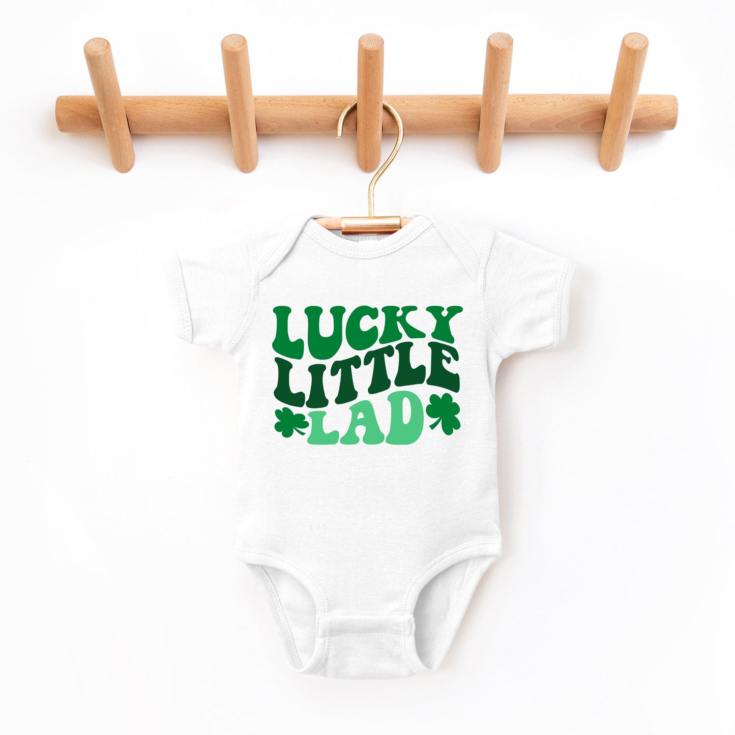 Lucky Little Lad | Baby Graphic Short Sleeve Bodysuit