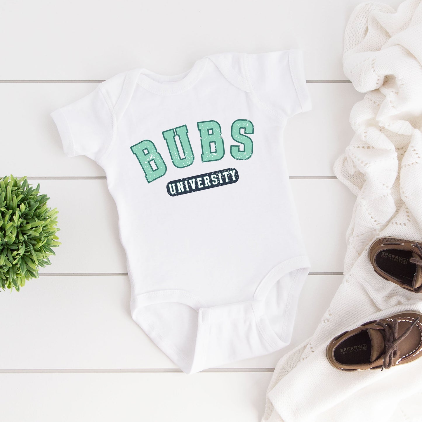 Bubs University | Baby Graphic Short Sleeve Bodysuit