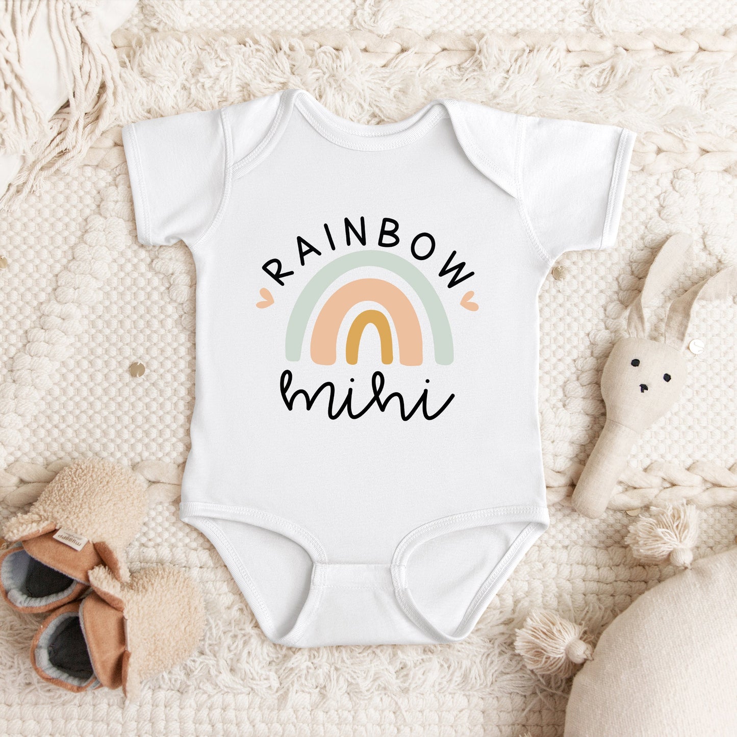Rainbow Mini | Baby Graphic Short Sleeve Bodysuit