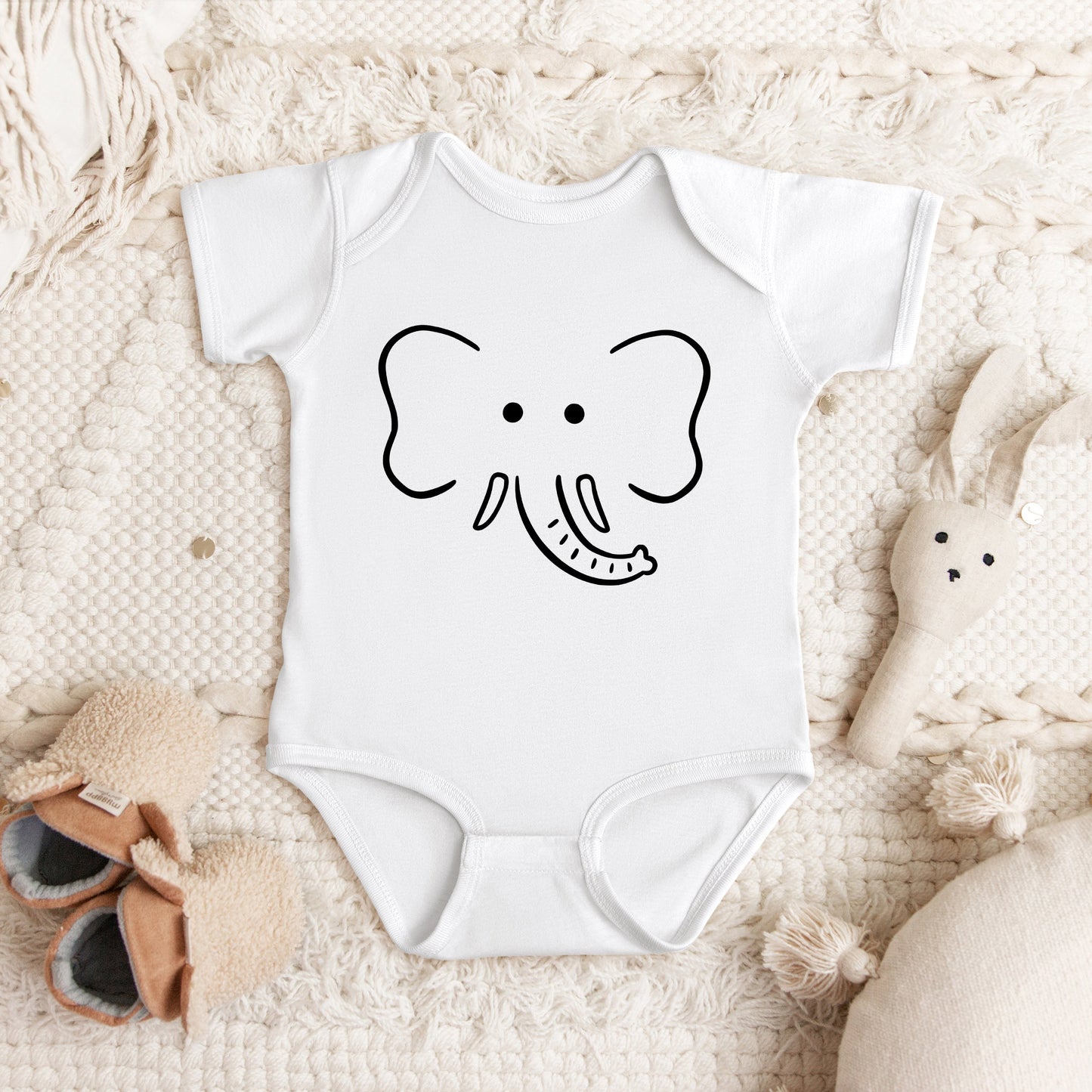 Elephant | Baby Graphic Short Sleeve Bodysuit