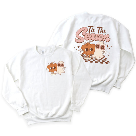 Tis The Season Pumpkin Ghost | Sweatshirt | Front and Back Ink