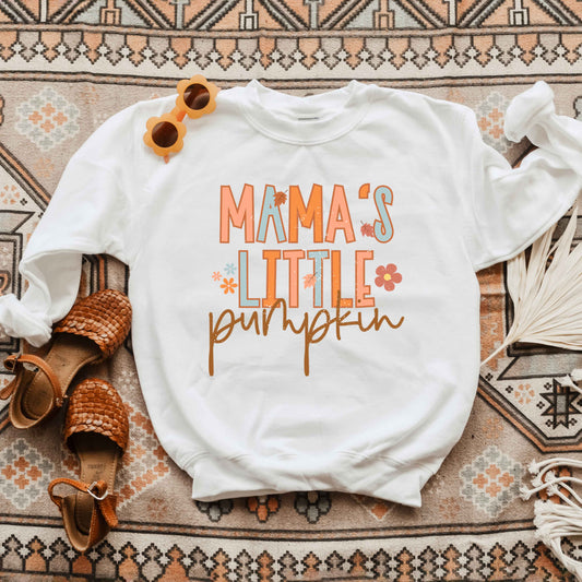 Mama's Little Pumpkin | Youth Graphic Sweatshirt