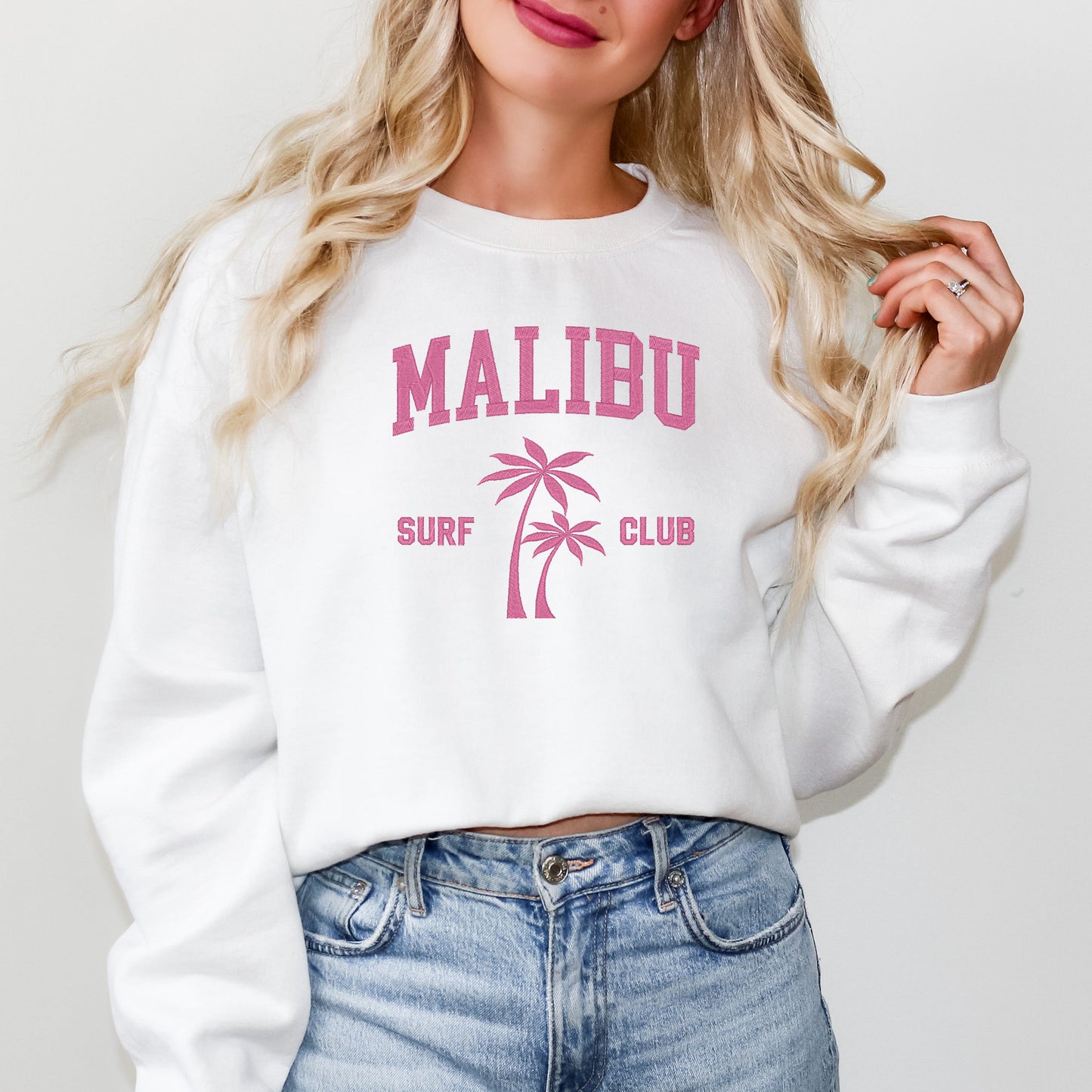 Embroidered Malibu Surf Club | Sweatshirt