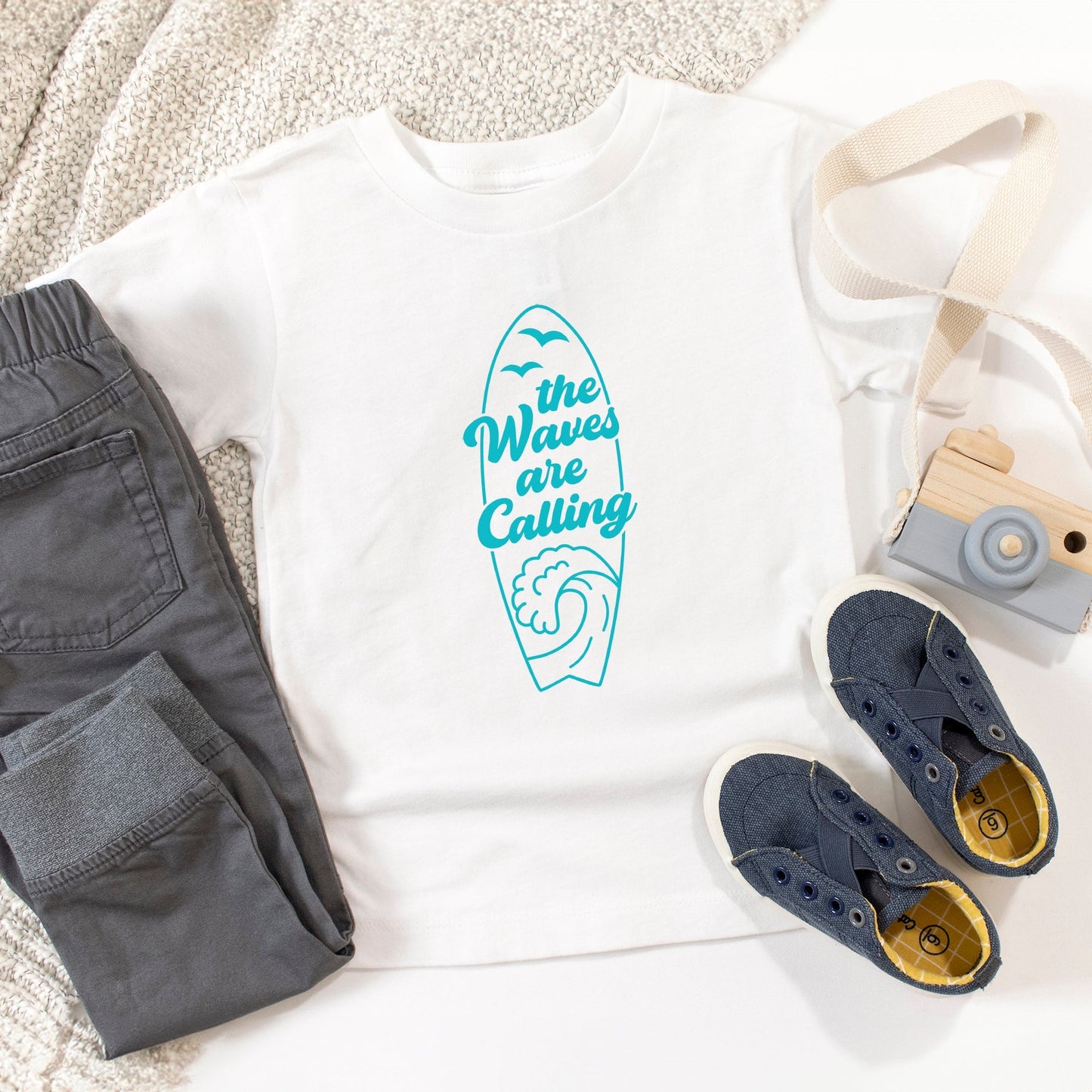 The Waves Are Calling Ocean Surf | Youth Graphic Short Sleeve Tee