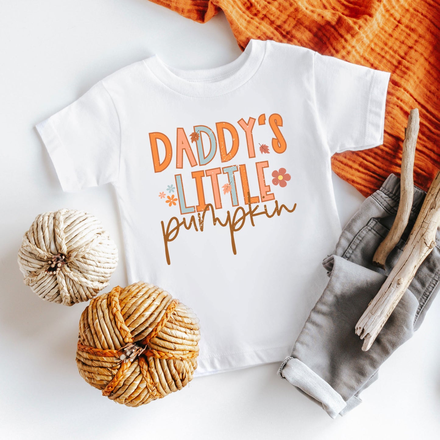 Daddy's Little Pumpkin | Toddler Graphic Short Sleeve Tee