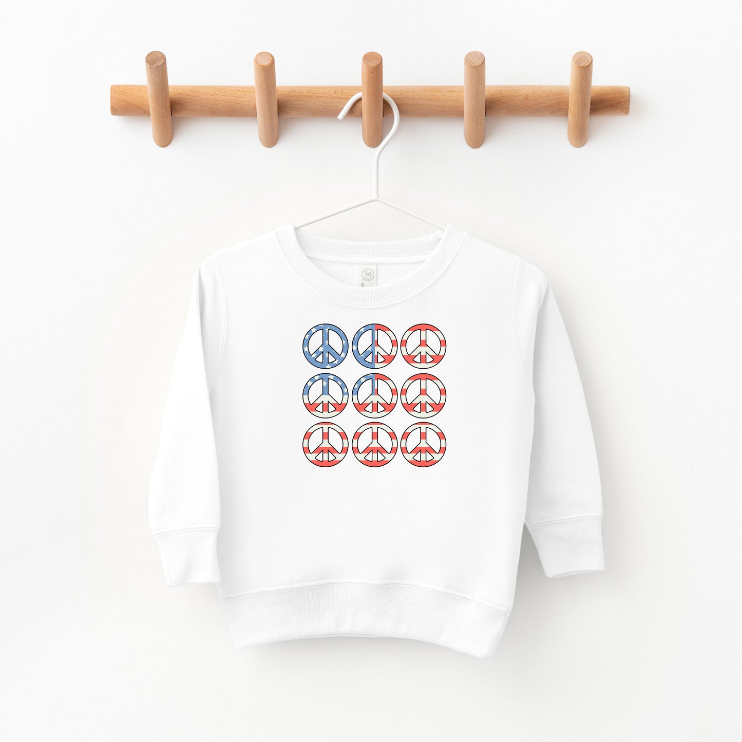 Peace Signs Flag | Toddler Sweatshirt