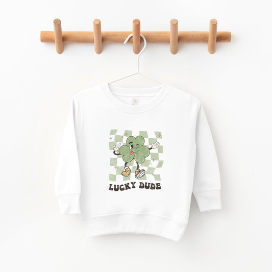 Lucky Dude Checkered | Toddler Sweatshirt