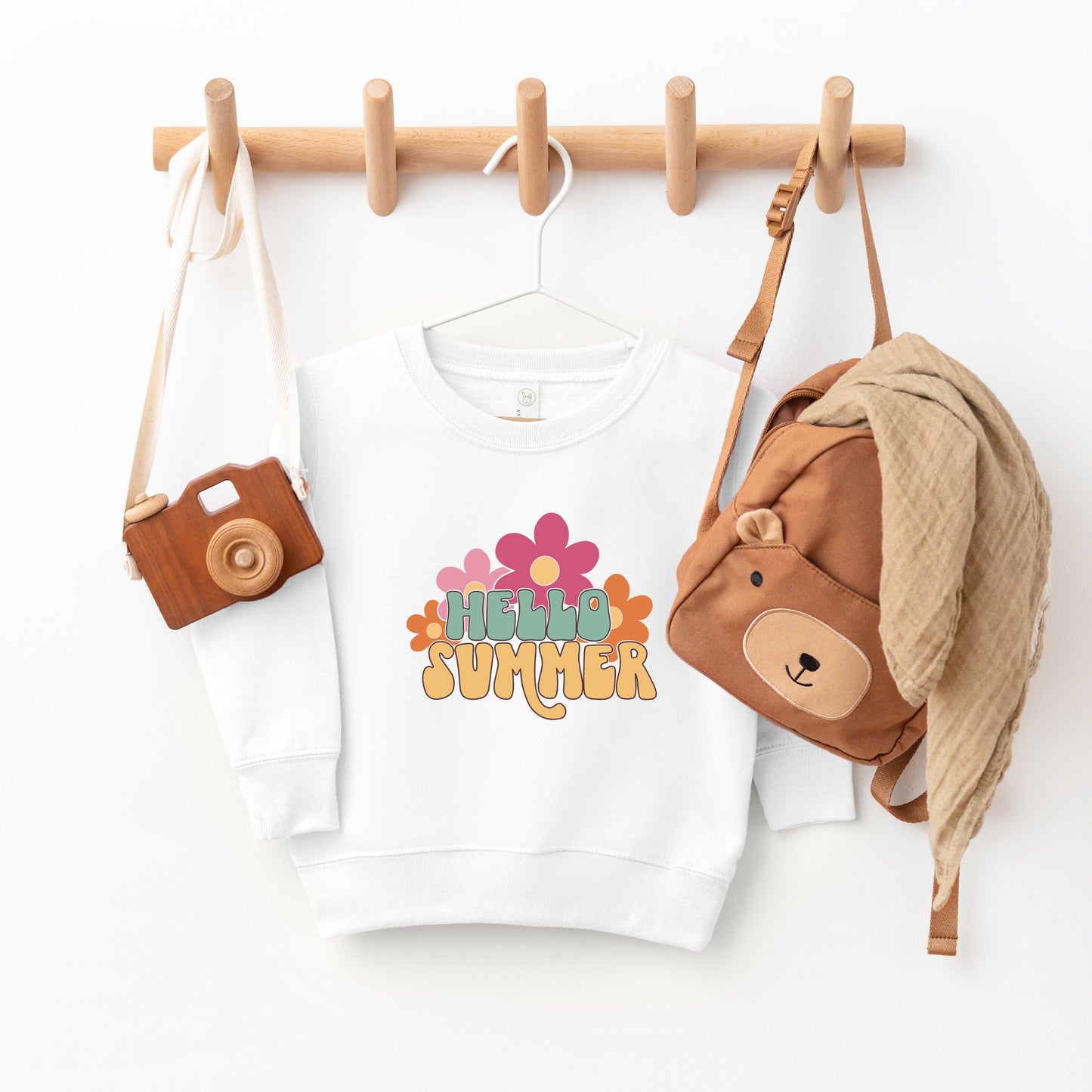 Hello Summer Flowers | Toddler Sweatshirt