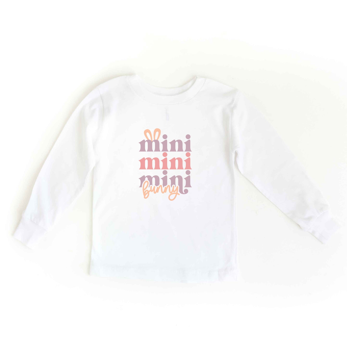Mini Bunny Stacked | Toddler Long Sleeve Tee
