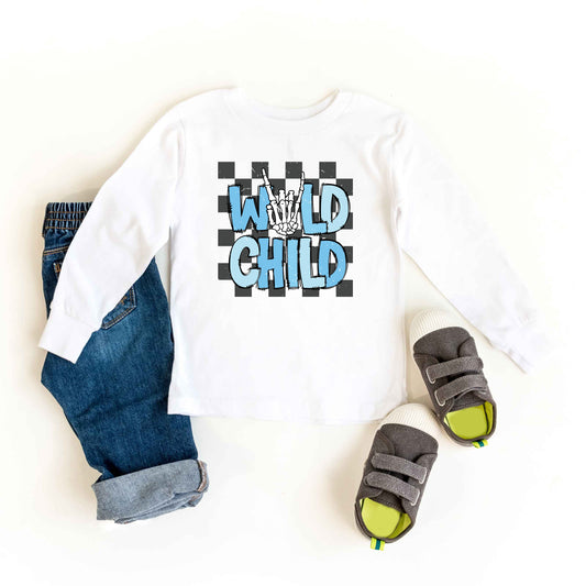 Wild Child Retro | Toddler Graphic Long Sleeve Tee