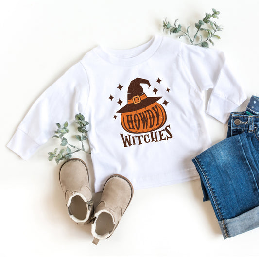 Howdy W Stars | Youth Graphic Long Sleeve Tee