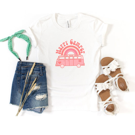 Happy Camper Van | Youth Short Sleeve Crew Neck