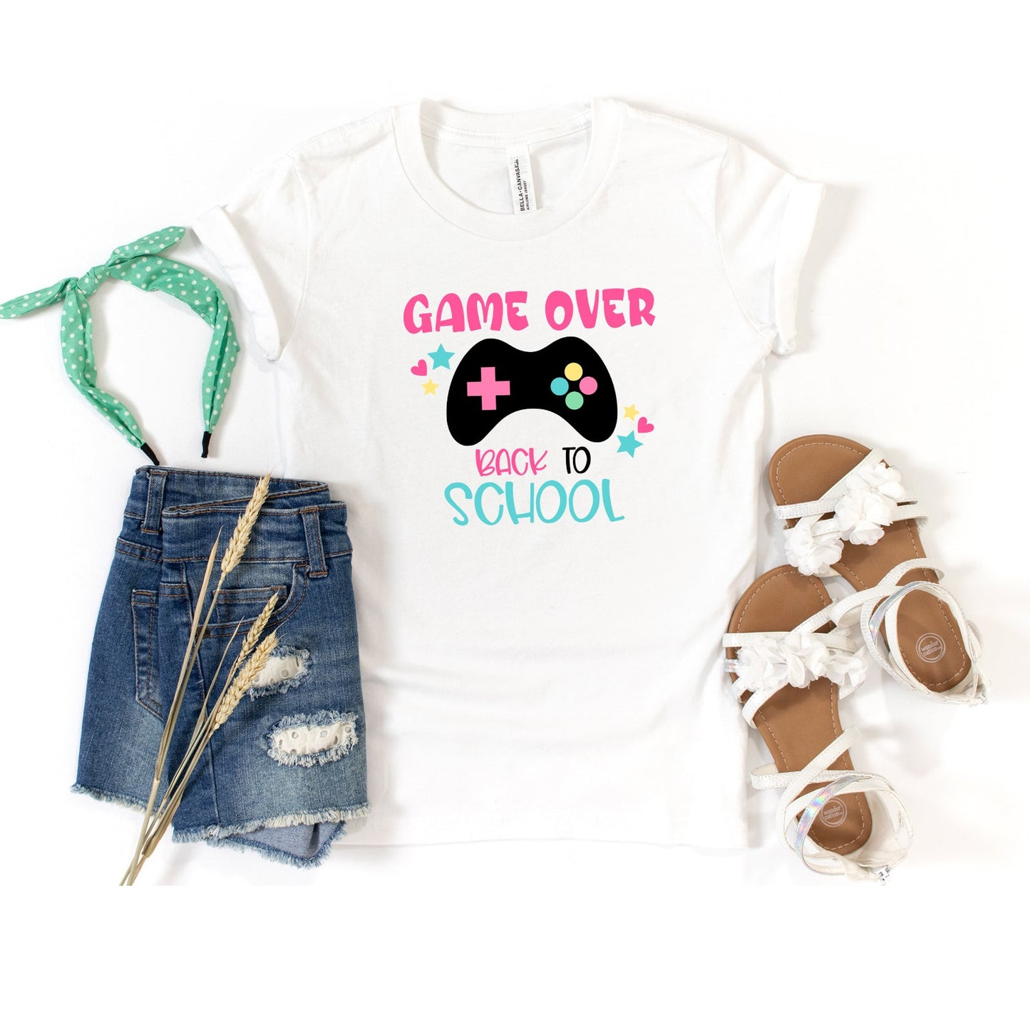 Game Over Back To School | Youth Short Sleeve Crew Neck
