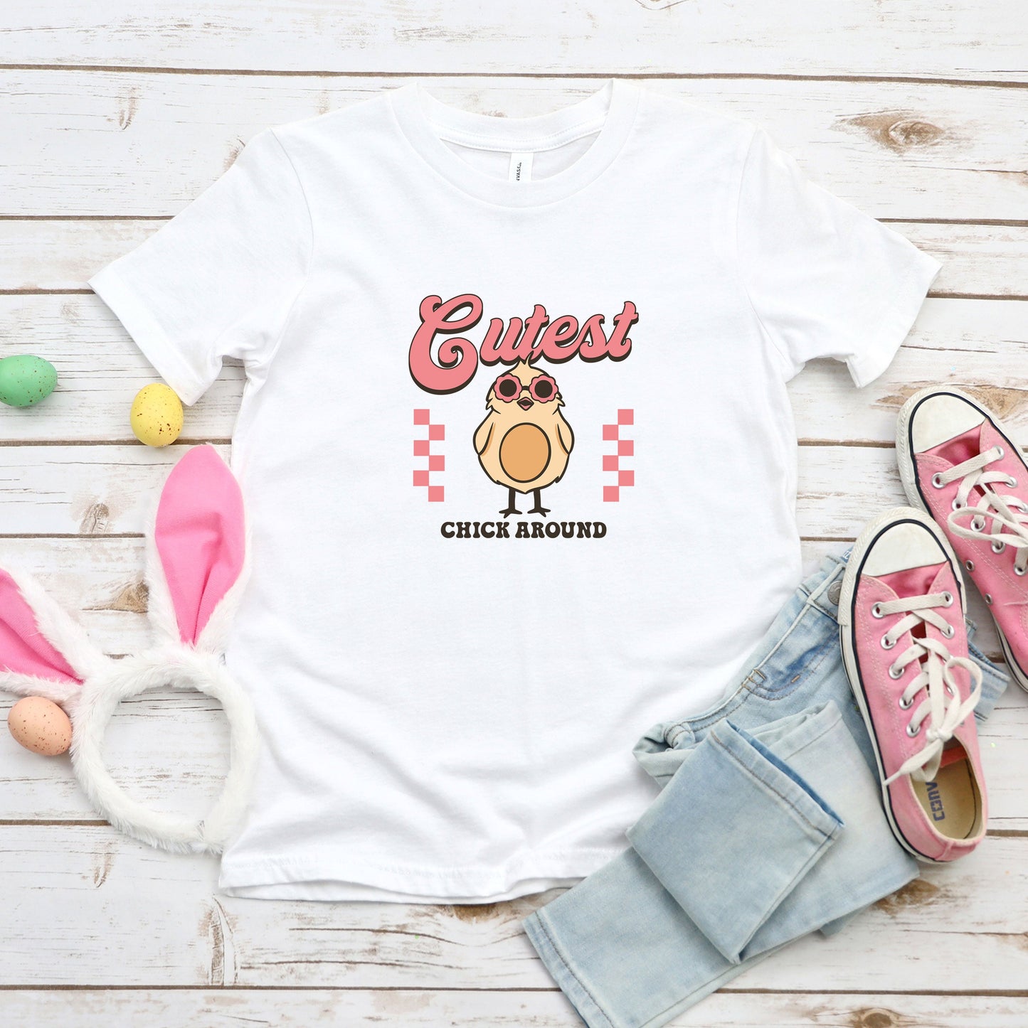 Cutest Chick Around | Youth Short Sleeve Crew Neck