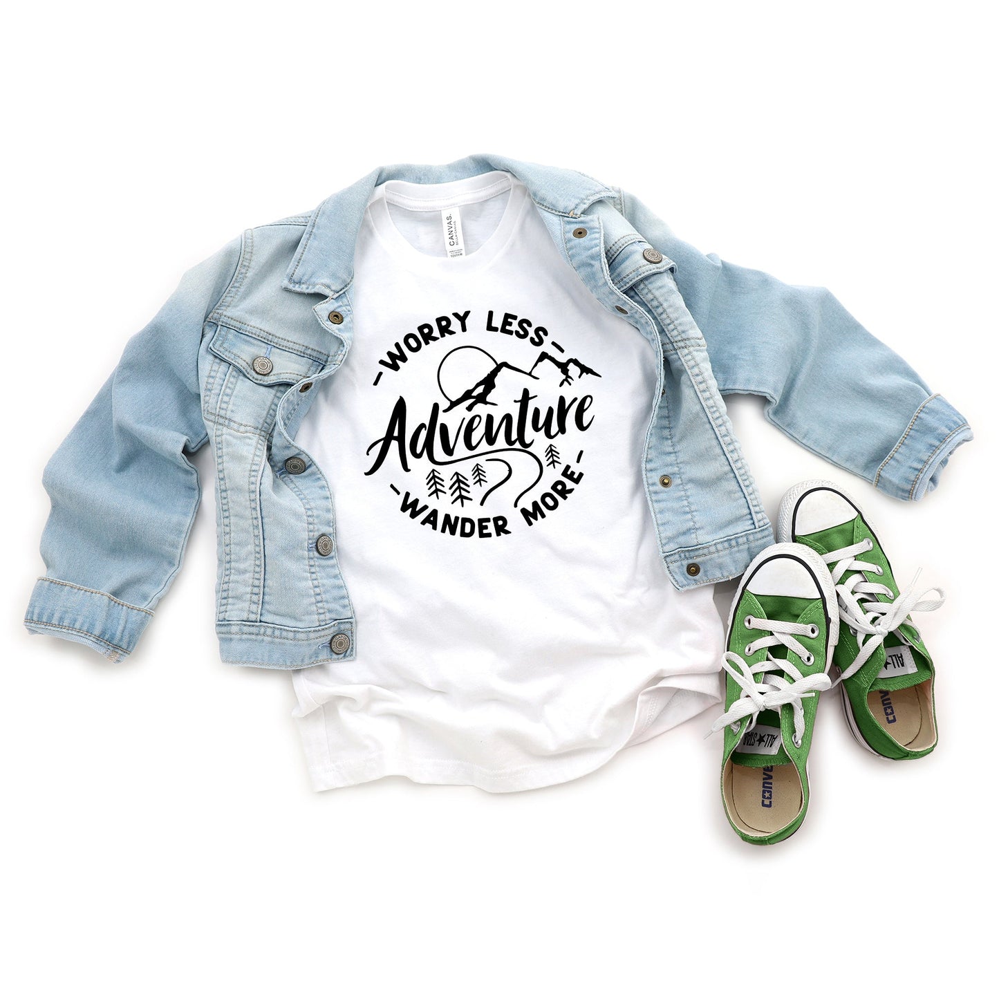 Worry Less Wander More | Youth Short Sleeve Crew Neck