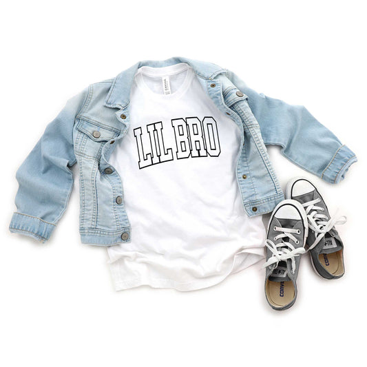Lil Bro Varsity Outline | Youth Graphic Short Sleeve Tee