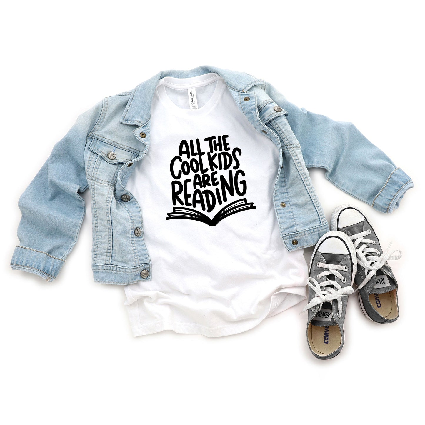 All The Cool Kids Are Reading | Youth Short Sleeve Crew Neck