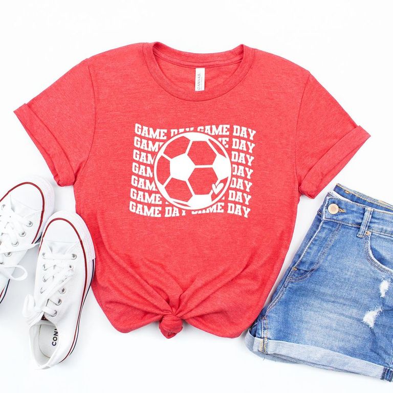 Soccer Game Day Stacked | Short Sleeve Graphic Tee