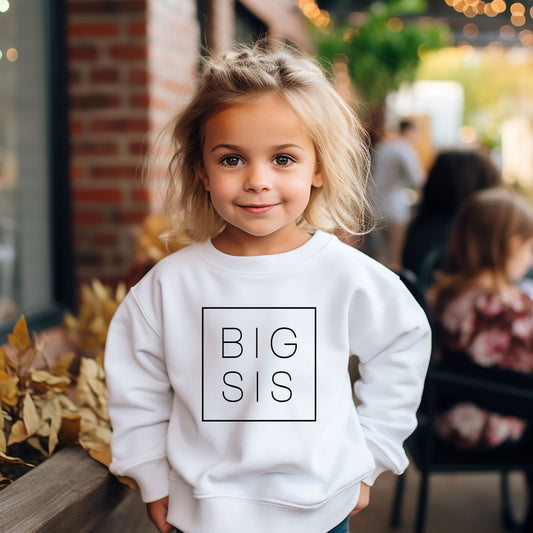 Big Sis Square | Youth Graphic Sweatshirt