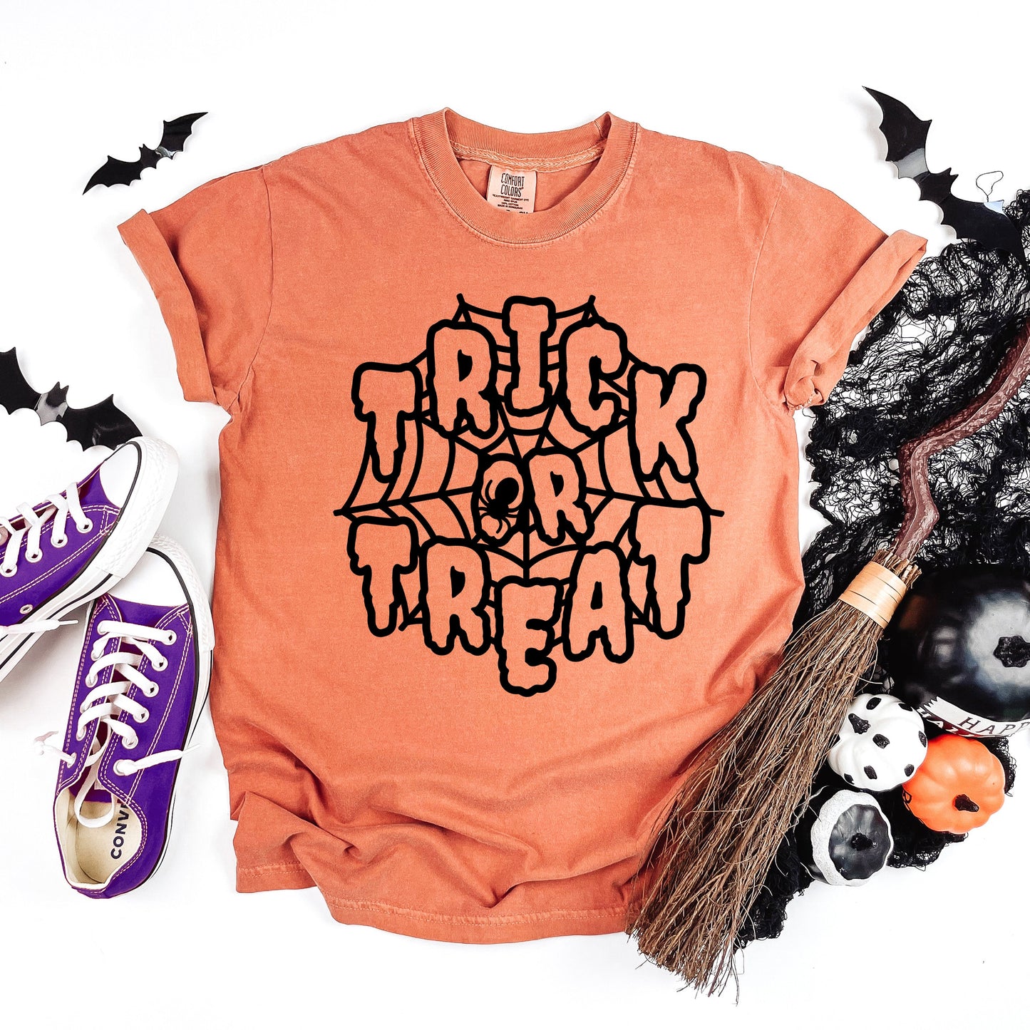 Trick Or Treat Web | Garment Dyed Tee