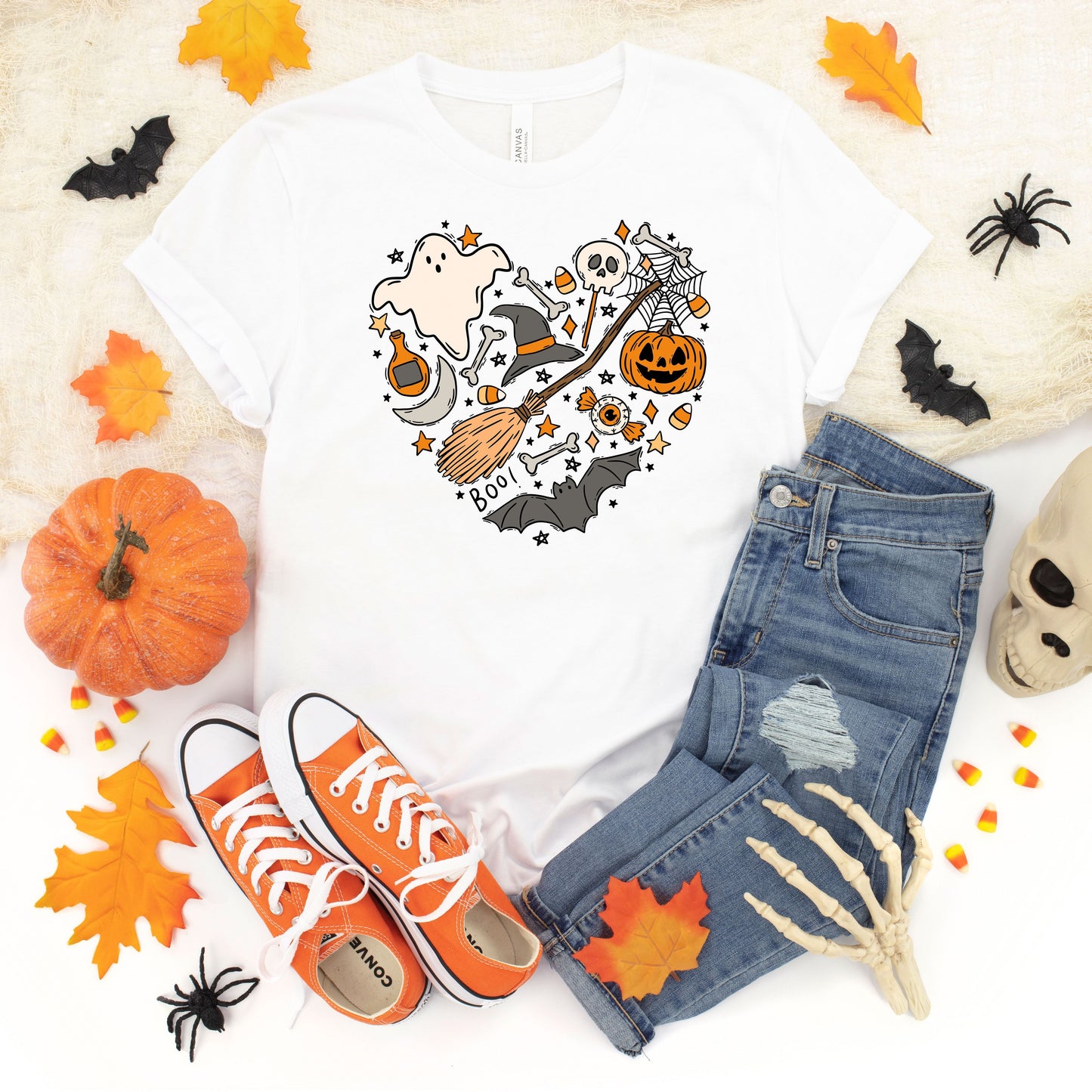 Halloween Heart | Short Sleeve Crew Neck