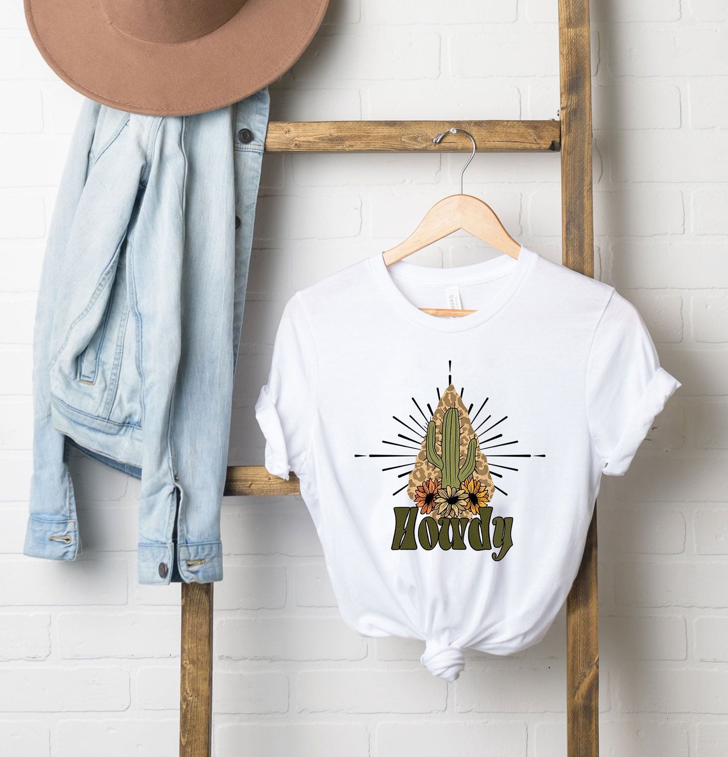Boho Howdy Cactus | Short Sleeve Graphic Tee