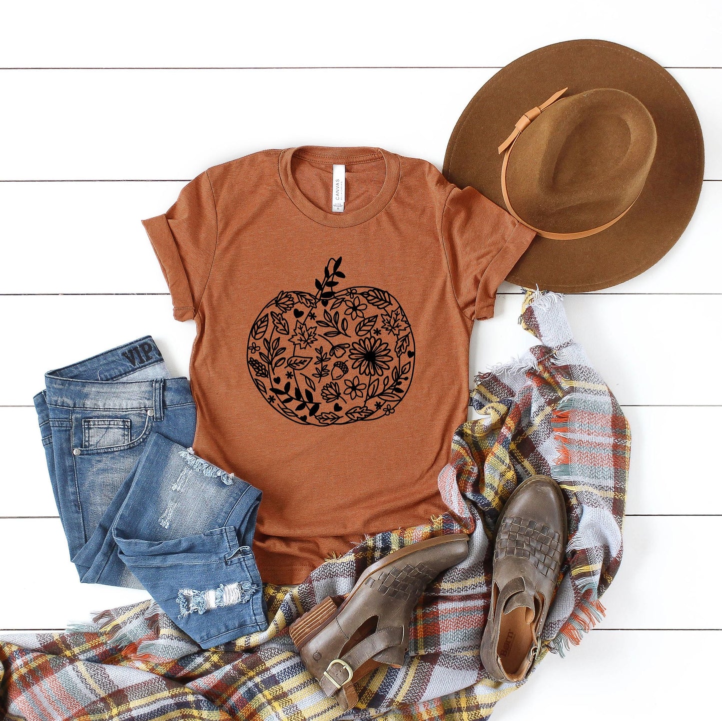 Fall Pumpkin | Short Sleeve Graphic Tee