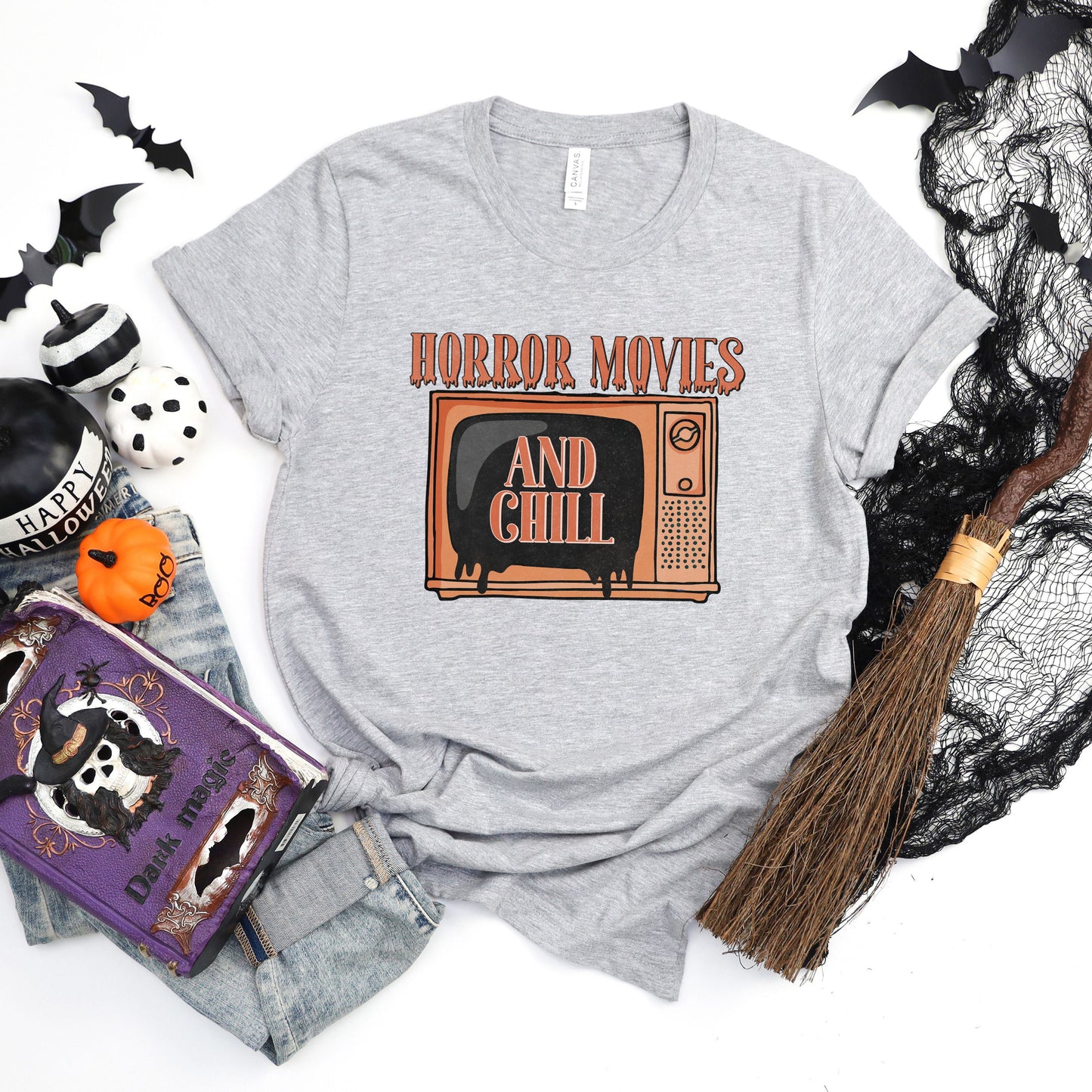 Horror Movies and Chill TV | Short Sleeve Crew Neck