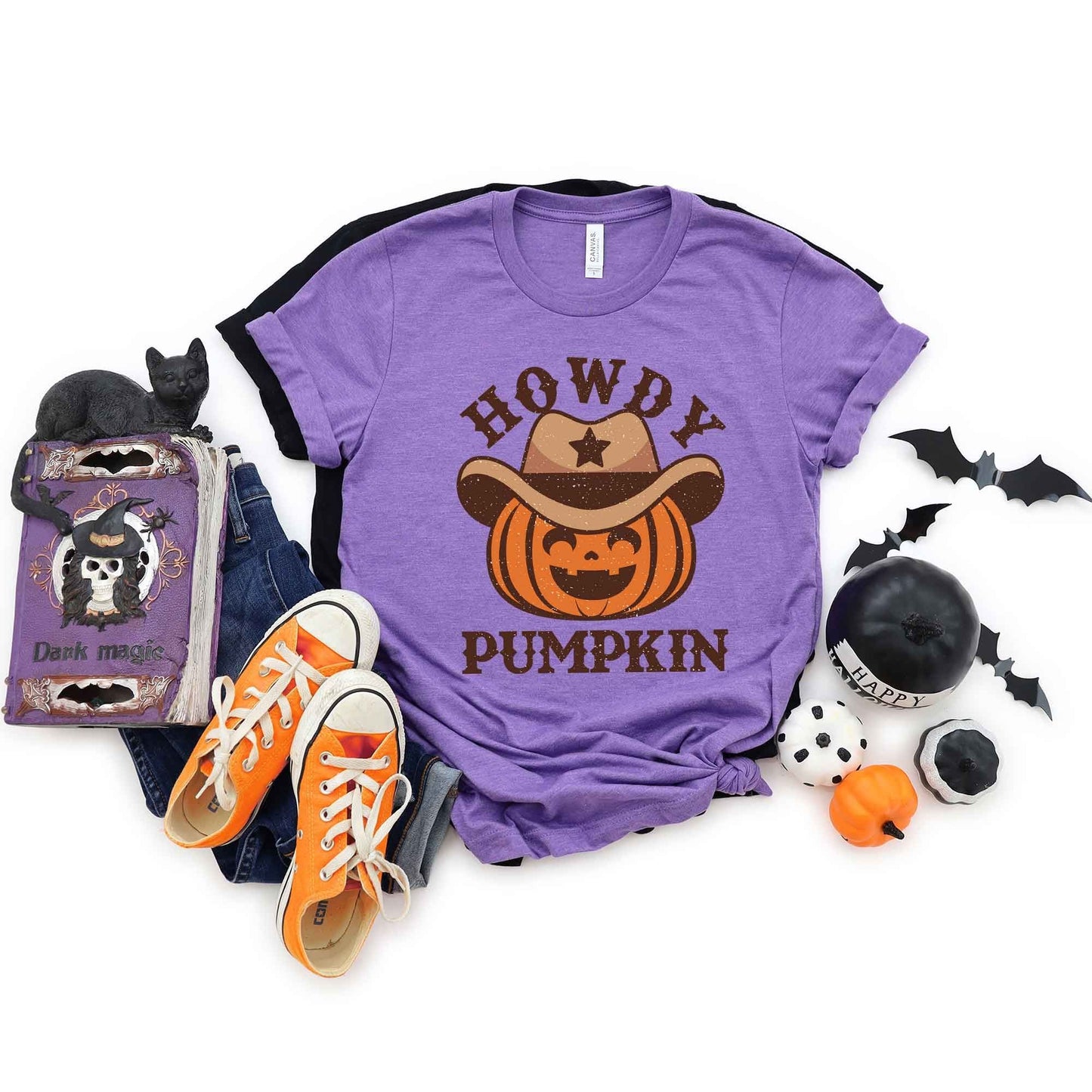Howdy Pumpkin Hat | Short Sleeve Crew Neck