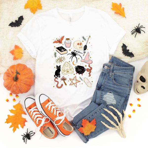 Halloween Doodles | Short Sleeve Crew Neck