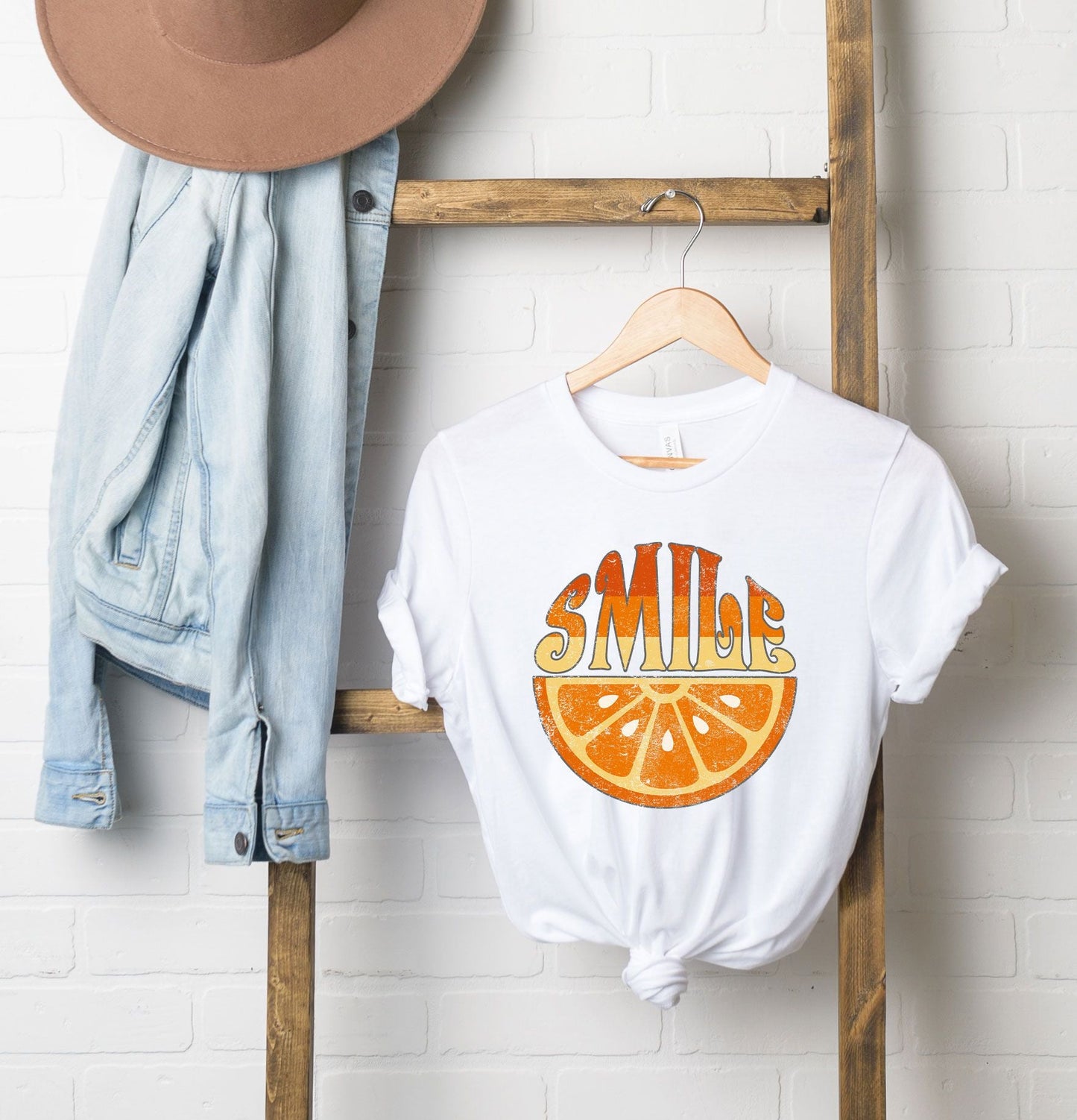 Smile Orange | Short Sleeve Graphic Tee