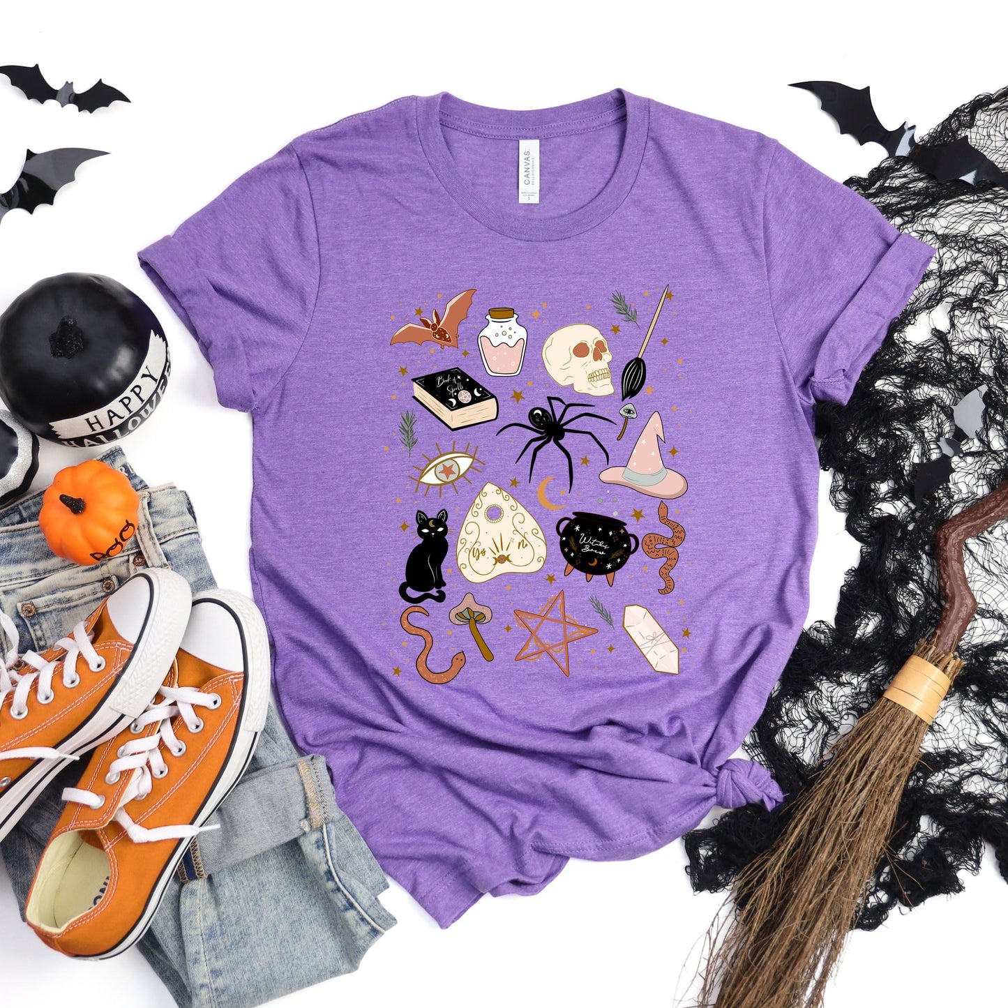 Halloween Doodles | Short Sleeve Crew Neck