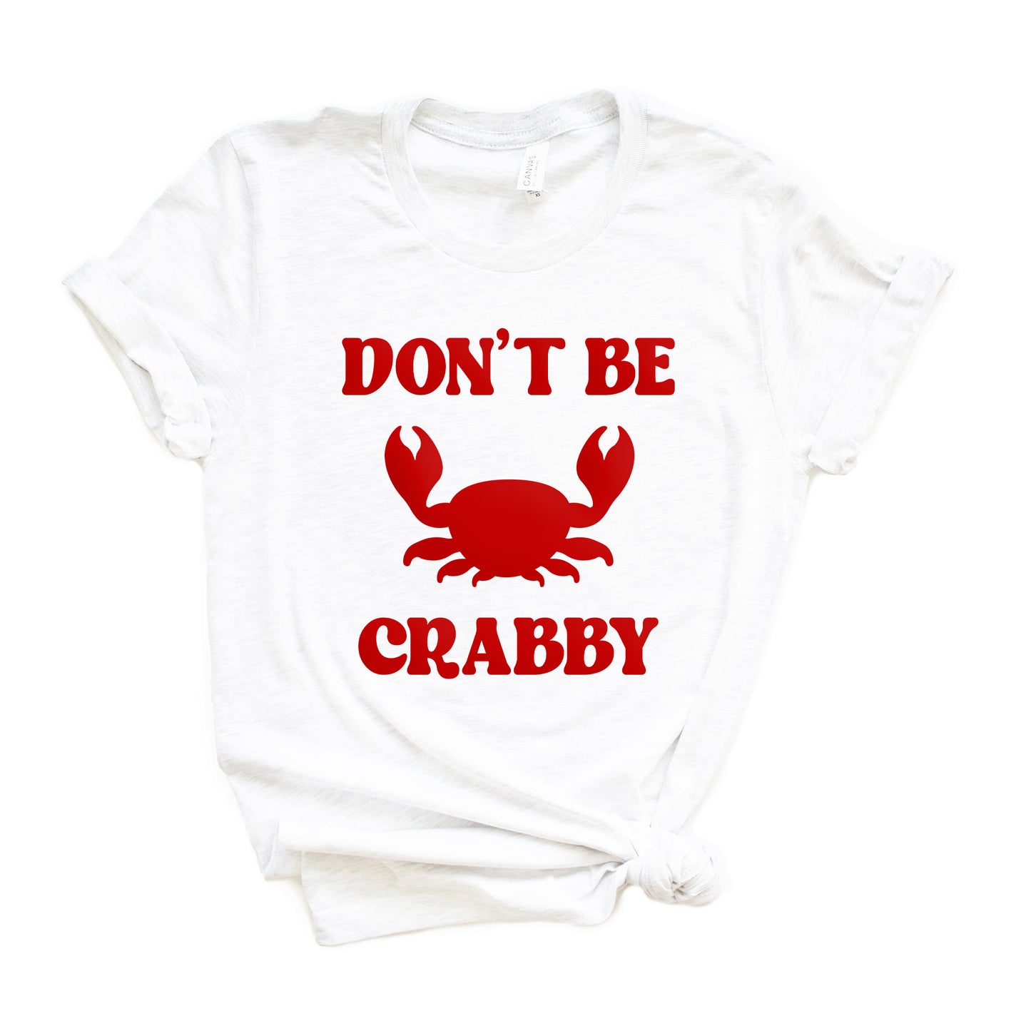 Don't Be Crabby Puff Print | Short Sleeve Crew Neck