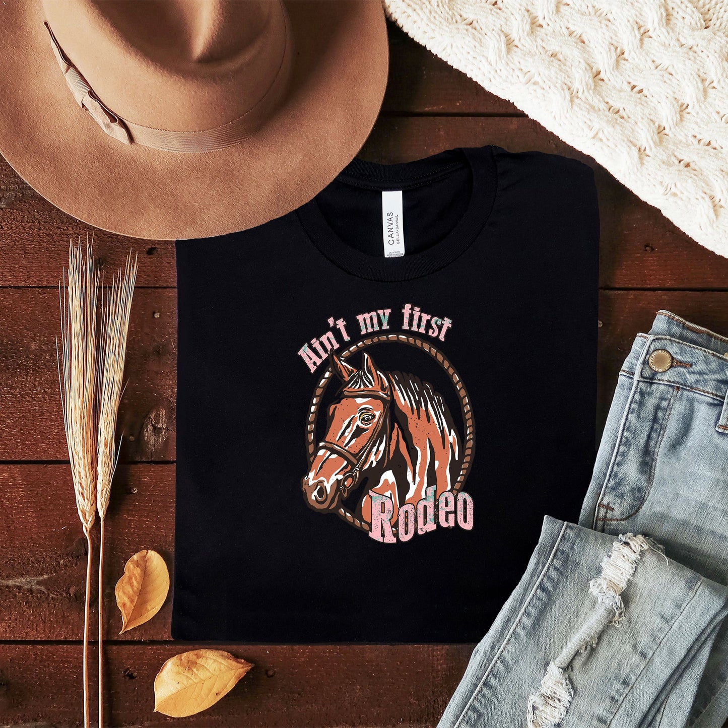 Ain't My First Rodeo Horse | Short Sleeve Graphic Tee