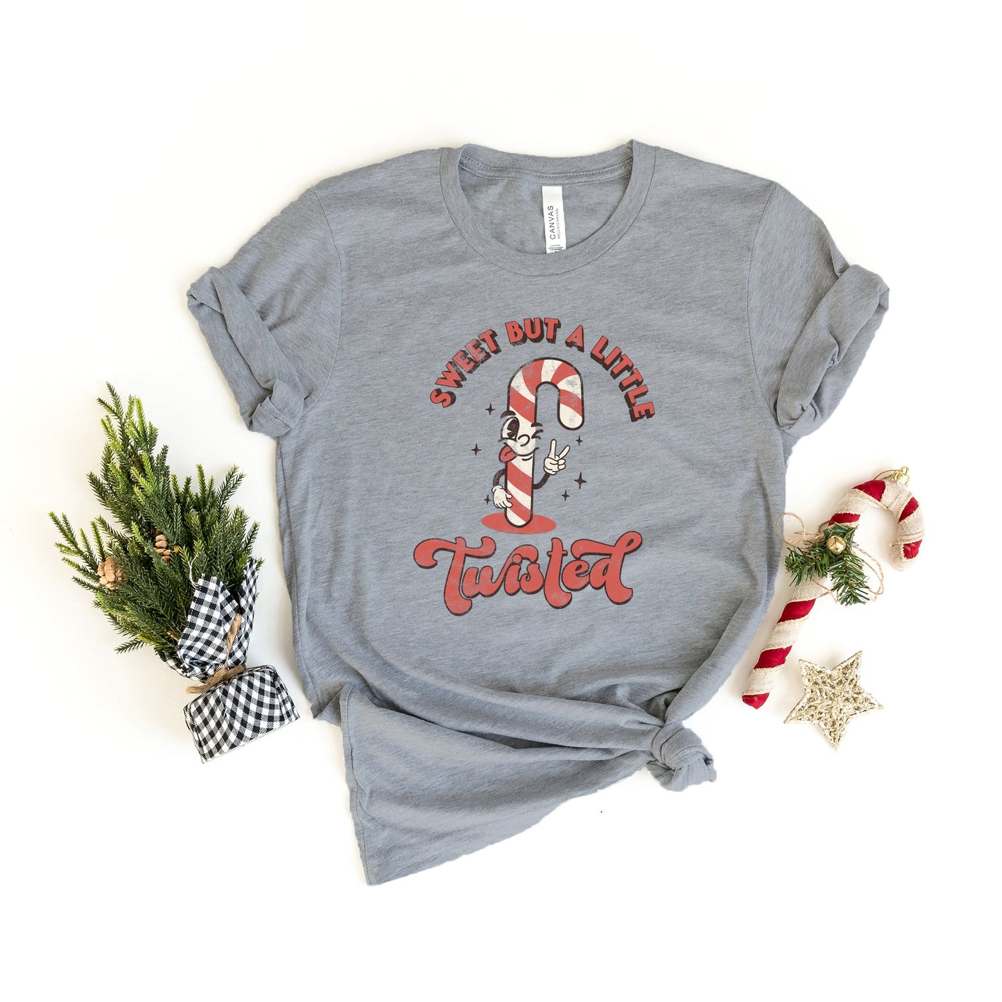 A Little Twisted Candy | Short Sleeve Crew Neck