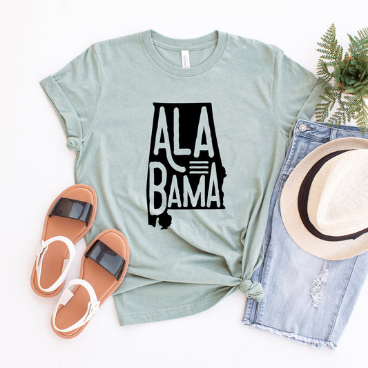 Alabama Typography | Short Sleeve Graphic Tee